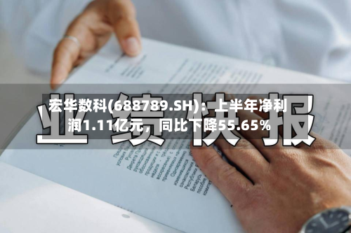 宏华数科(688789.SH)：上半年净利润1.11亿元，同比下降55.65%-第2张图片
