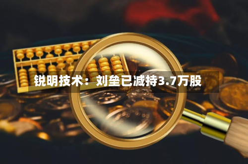 锐明技术:刘垒已减持3.7万股