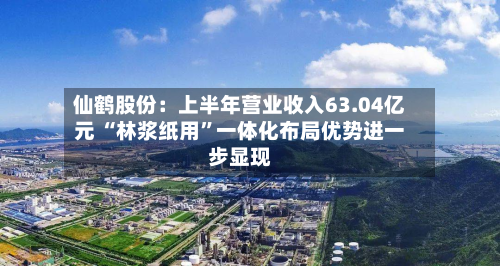 仙鹤股份：上半年营业收入63.04亿元 “林浆纸用	”一体化布局优势进一步显现-第2张图片