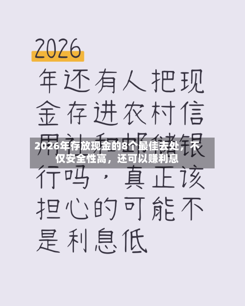 2026年存放现金的8个最佳去处，不仅安全性高	，还可以赚利息-第3张图片