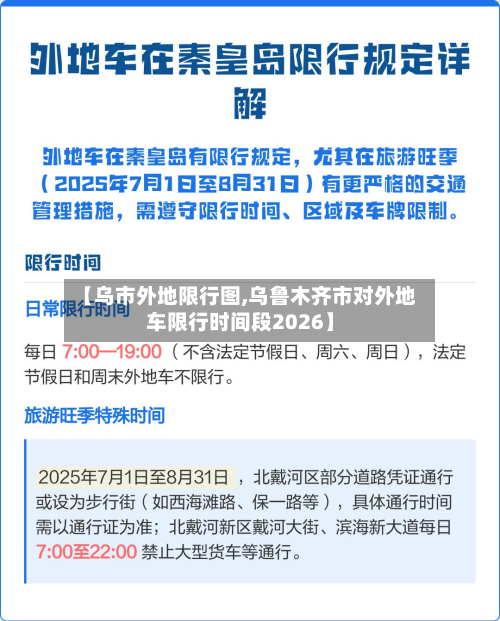 【乌市外地限行图,乌鲁木齐市对外地车限行时间段2026】-第3张图片