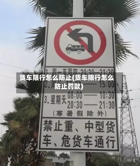 货车限行怎么防止(货车限行怎么防止罚款)-第3张图片
