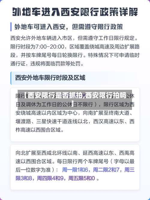 【西安限行是否抓拍,西安限行拍吗】