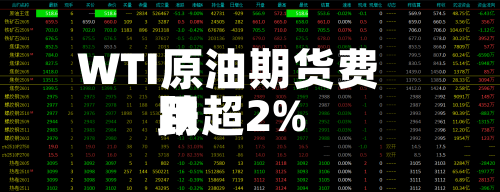 WTI原油期货费用跌超2%-第1张图片
